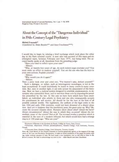 Dangerous Individual