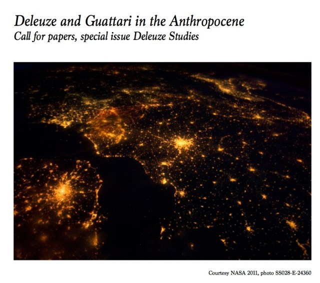 cfp Deleuze & Guattari in the Anthropocene