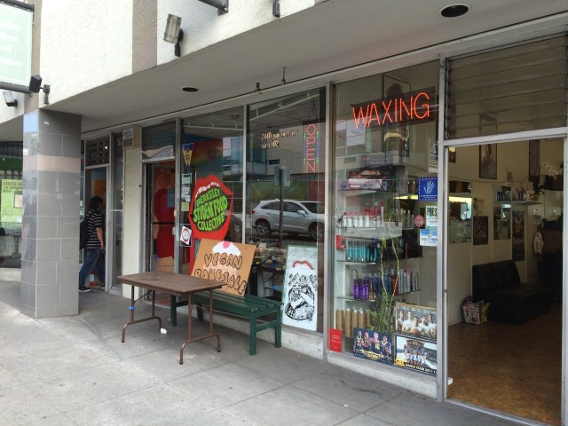 'Don't look for it, it's not there anymore' - site of the Café Foucault at 2440 Bancroft Avenue