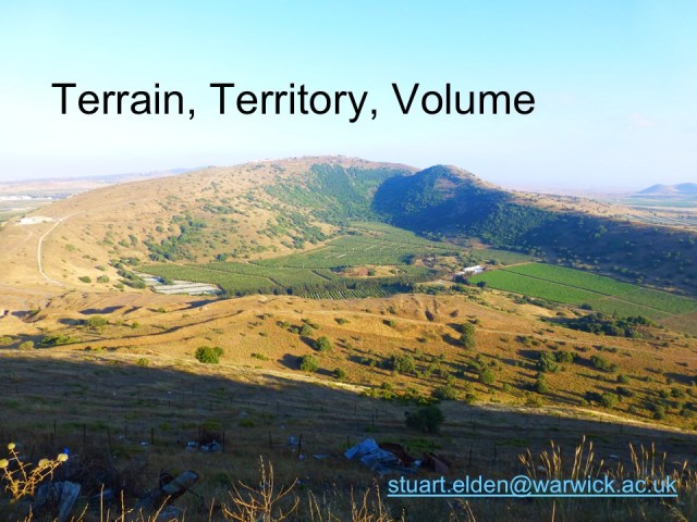 Terrain, Territory, Volume