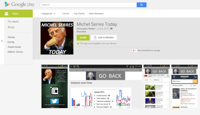 Google play Serres screenshot