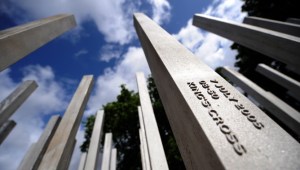 The 7/7 Memorial at Hyde Park in London, Britain, 06 July 2009 - EPA/ANDY RAIN