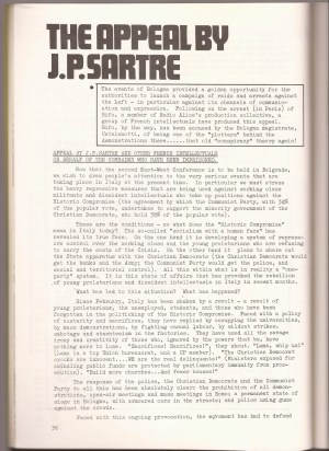 Sartre, Foucault et al 1977 - Appeal by Sartre