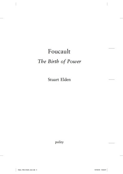 Foucault The Birth of Power (proof)