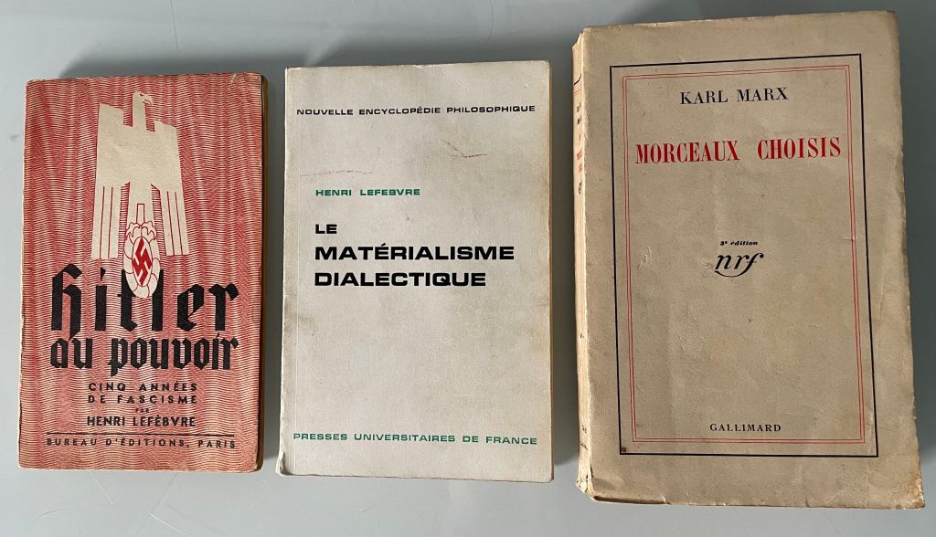 Three books that were on the list - Le matérialisme dialectique is a later reprint