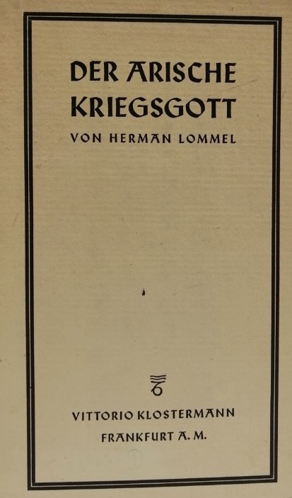 cover of Der Arische Kriegsgott